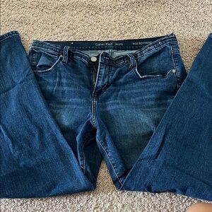 Calvin Klein Women's Boyfriend Blue Jeans